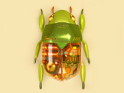 Nature Sound 3d audio beetle c4d cg cinema4d illustration insect render