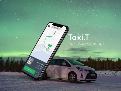 Taxi Application Concept app design free minimal rental taxi taxi app taxi booking app ui ux