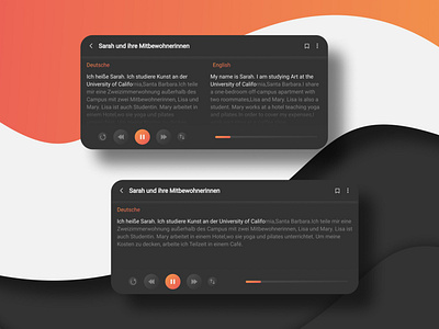 Dark Concept Language App - Beelinguapp app concept dark design free language minimal new ui ux