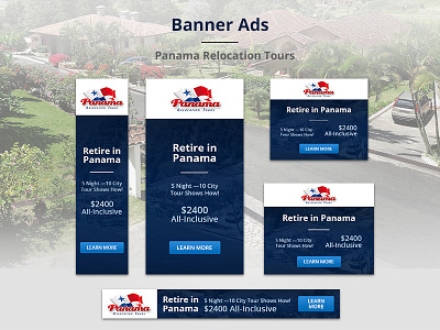 Panama Relocation Tours - Banner Ads ad ads banner blue panama red tours web