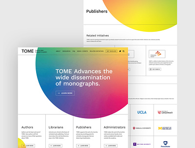 TOME Website Design + Branding branding minimalism website design