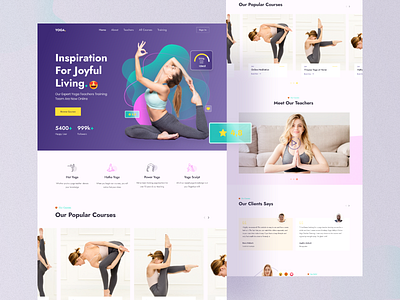 Yoga Landing page design