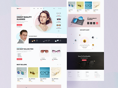 Eyewear Landing Page design