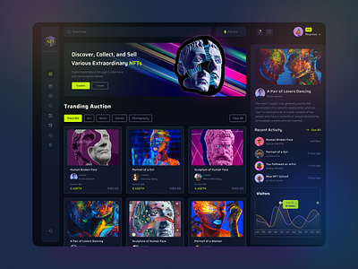 NFT Marketplace - Dashboard UI design