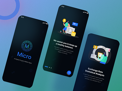 Crypto Exchange Wallet App UI Design