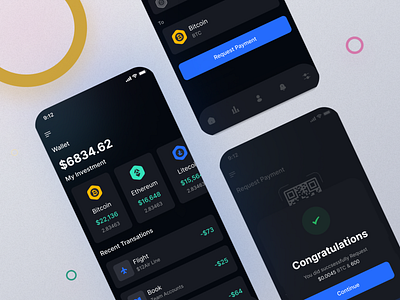 Crypto Exchange Wallet App UI Design