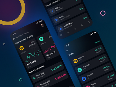 Crypto Exchange Wallet App UI Design