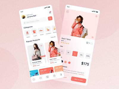 E-commerce - Mobile App UI Design by Iftekhar Hasnain on Dribbble