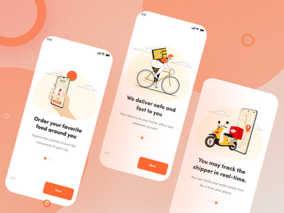 Food delivery - Mobile app UI Design