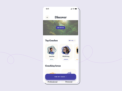Hello Coach app branding design design system flat graphic design interface minimal mobile motion startup typography ui user experience user interface ux visual identity