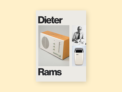 Dieter Rams Print. braun design dieter dieter rams dieterrams minimal print printdesign rams