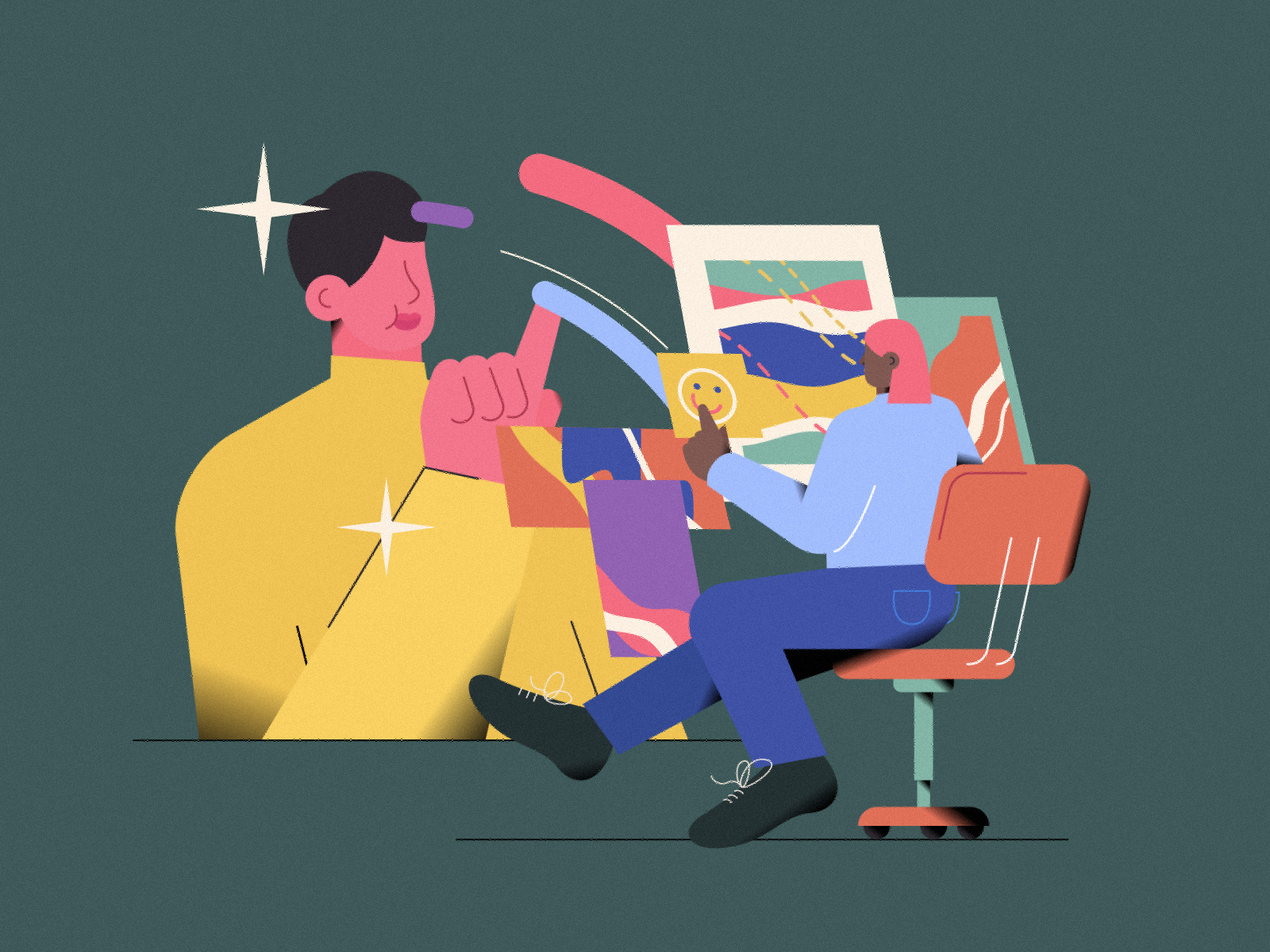 Busy busy by Xinyue Song on Dribbble