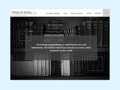 Attorney Website Redesign attorney ui ux web