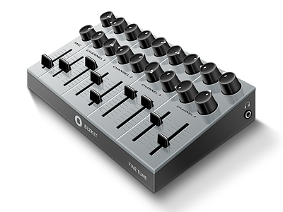 Mixer table channel icon illustration mic mixer phono table