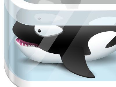 iQuarium aquarium icon illustration orca