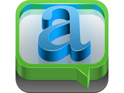 Chat app icon a blue chat green icon ios