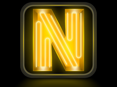 Dial N for Neon icon lights n neon noire yellow