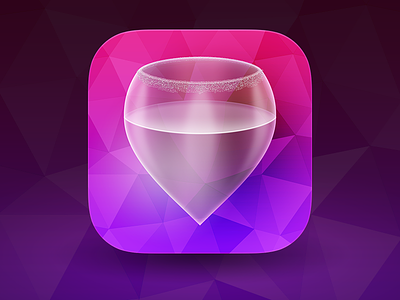 MWC third version champagne glass icon party pink planer wine