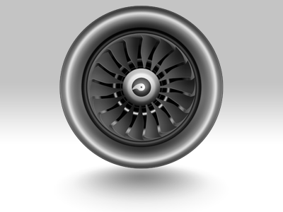 Dribbble aircraft engine jet jet engine motor plane