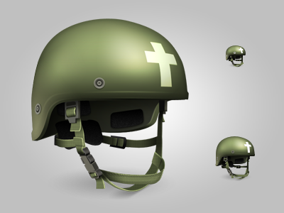 Helmet cross green helmet icon military photoshop