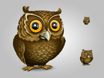 Owl brown icon owl photoshop