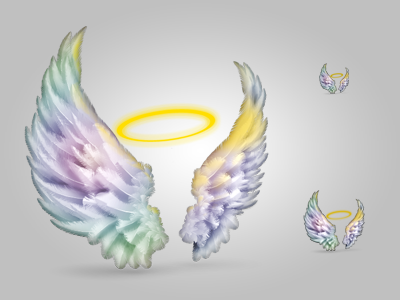 Wings angel icon photoshop wings