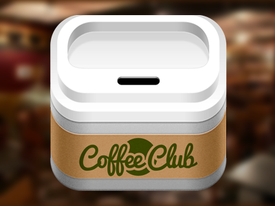 Coffee Club coffee cup icon ios photoshop take out vector
