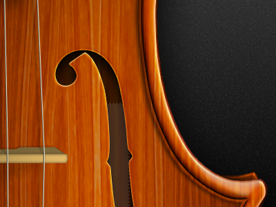 Violin icon instrument layer style photoshop vector violin