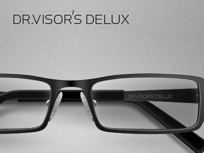 Dr. Visor's Delux glasses photoshop product regular vector