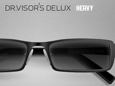 Dr. Visors Delux Heavy glasses heavy photoshop product vector