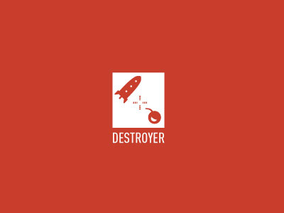 Destroyer bomb destroy logo missle