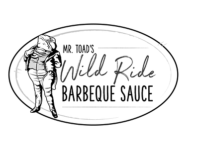 Mr Toad's BBQ Sauce branding logo package design