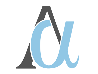 The Alpha design illustration logo