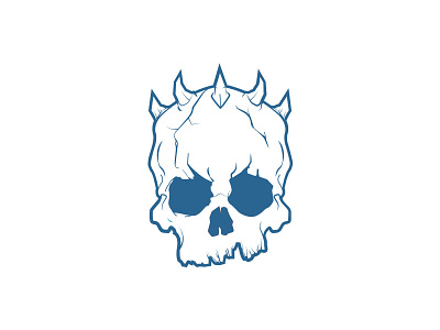 Skull Logo devil evil human skull illustrator logo skull skulls thorn thorns