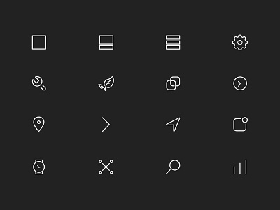 Icon Set for URX Labs