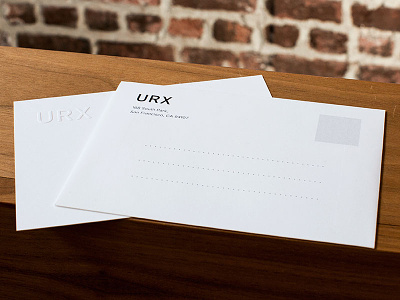 URX Stationary embossed letter photo stationary urx