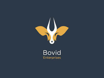 Bovid Logo antelope bovid cattle gazelle illustration logo vector
