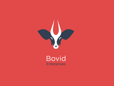 Bovid Logo #2 antelope bovid cattle gazelle illustration logo vector
