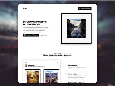 5x5 - Instant Gallery for your Instagram Profile ecommerce freelance gallery instagram photography shopping