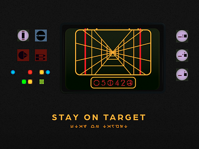 Stay On Target: A Star Wars Day Shot design flat illustration maythe4thbewithyou maythefourth starwars starwarsday vector