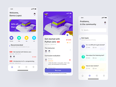 Mobile App Design - Education