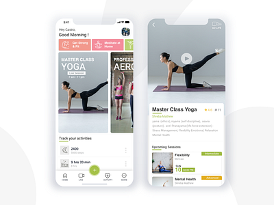 Fitness App app app design application automate design fitness app ux