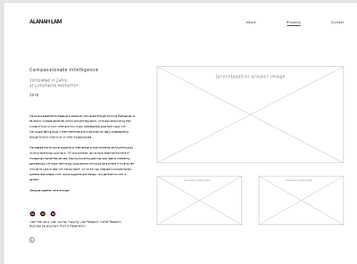 Simple Portfolio design portfolio ui web wireframe