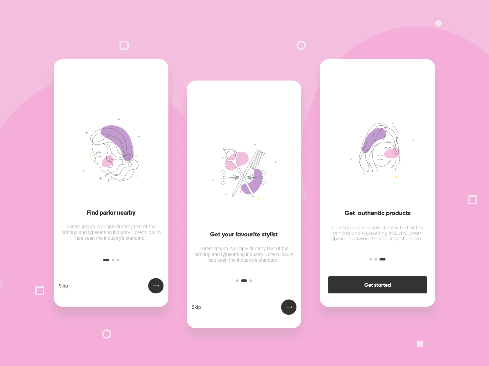 Beauty salon App Concept by Meherunnesa on Dribbble