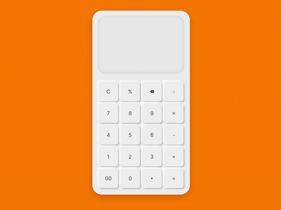 Calculator (Daily UI-004) 3d app calculator calculator app dailyui graphic design mobille ui uiux uxui