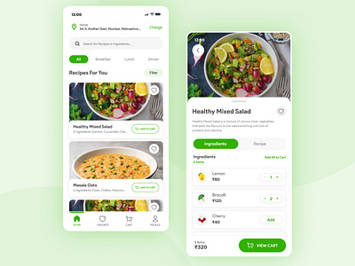 Ingredients Ordering App