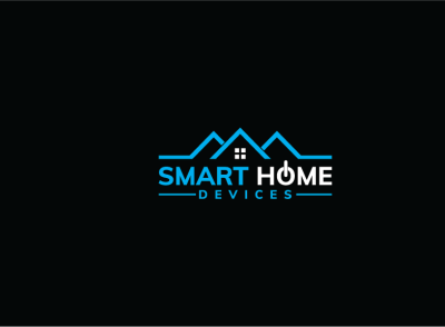 Smart Home Devices Logo animation app flat graphicdesign illustration logo logo design logo mark power home power home typography vector