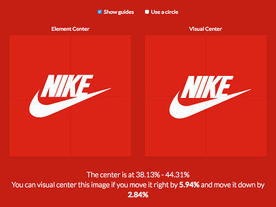 Find the visual center of your images app brand design free logo tool ui ux visual web