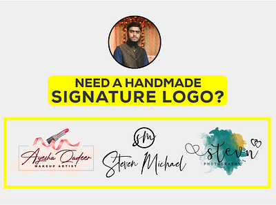 Handmade Signature Logo handmade handwritten logo design logodesign photography logo signature logo