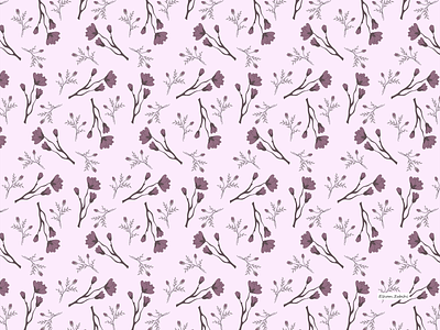 Pattern design with floral theme illustration pattern pattern a day pattern art pattern design patterns print design surface design surface pattern textile design textile pattern